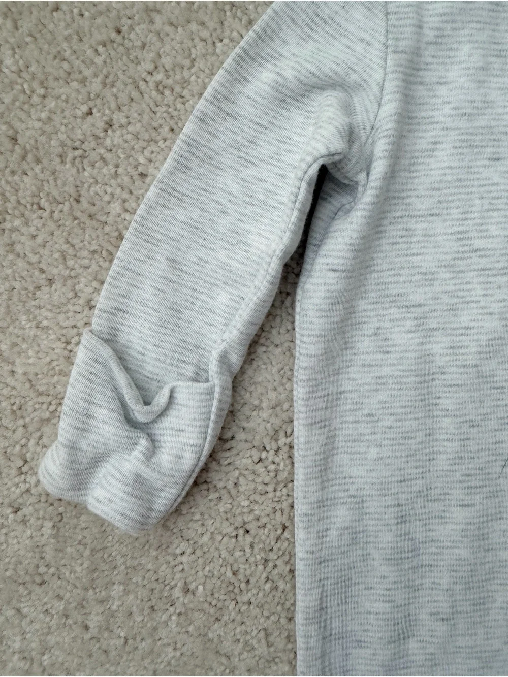 Ralph Lauren Light Gray Baby Footed One-Piece